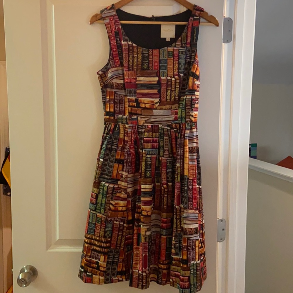 ModCloth library book dress, size small